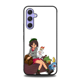 Pokemon Sword and Shield Scorbunny Grookey Sobble Samsung Galaxy A54 5G Case