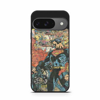 Superman VS Batman Comic Pattern Google Pixel 9 Case