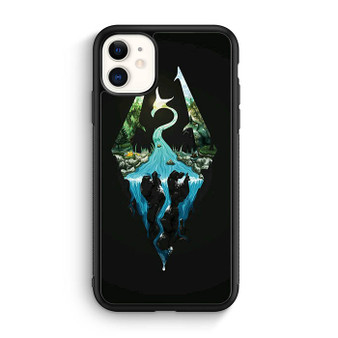 Skyrim Logo in Nature iPhone 12 Mini | iPhone 12 Case