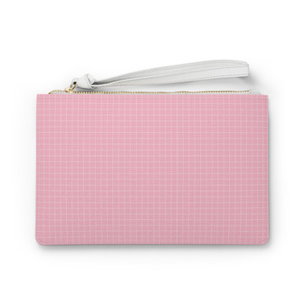 Pink Geomatric Square Clutch Bag