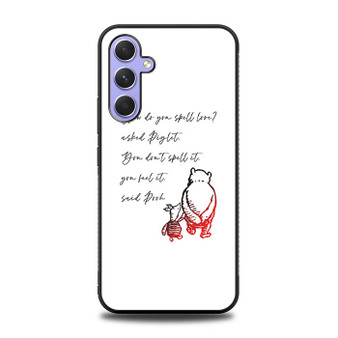 Winnie the pooh love quote Samsung Galaxy A54 5G Case