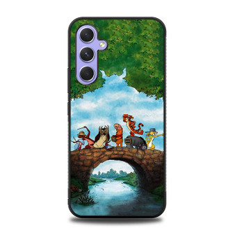 Winnie the pooh playing Samsung Galaxy A54 5G Case