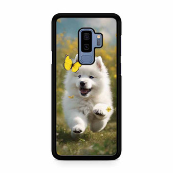 Cute puppy catching butterfly Samsung Galaxy S9 | S9+ Case