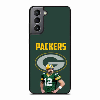 Aaron Rodgers Green Bay Packers 1 Samsung Galaxy S21 Case