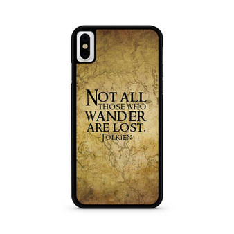 Not all who wander are lost tolkien quotes iPhone X / XS | iPhone XS Max Case
