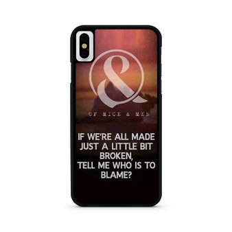 Of Mice & Men Lyrics 9 iPhone X / XS | iPhone XS Max Case