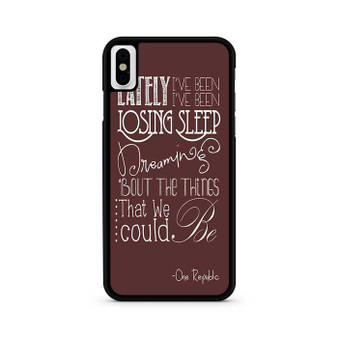 One Republic Lyrics iPhone X / XS | iPhone XS Max Case