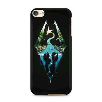 Skyrim Logo in Nature iPod Touch 6 Case