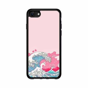 Ocean Wave in Pink Art iPhone 16e Case