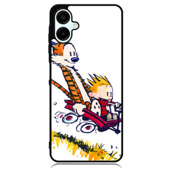Calvin and Hobbes Riding Imagination Car Samsung Galaxy A06 Case