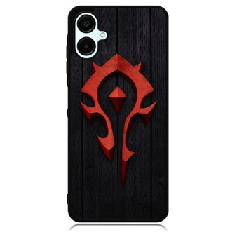 Warcraft With Wooden Pattern Background Samsung Galaxy A06 Case