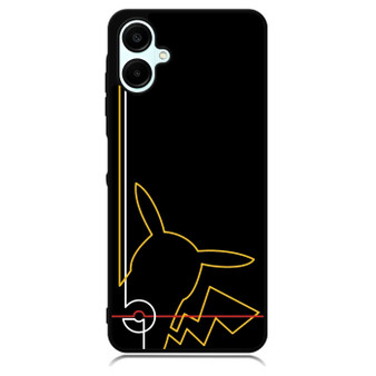 Pikachu pokemon line Samsung Galaxy A06 Case