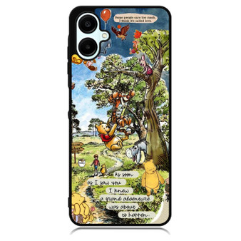 Winnie the pooh and friends quote Samsung Galaxy A06 Case