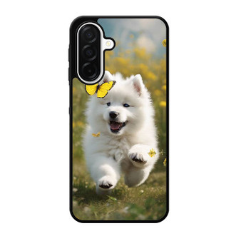 Cute puppy catching butterfly Samsung Galaxy A26 5G Case