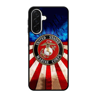 United States Marine Corps on USA Flag Samsung Galaxy A26 5G Case