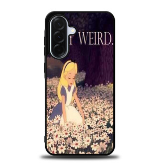 alice in wonderland stay weird Samsung Galaxy A36 5G Case