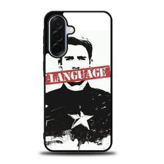 Captain America Language Samsung Galaxy A36 5G Case