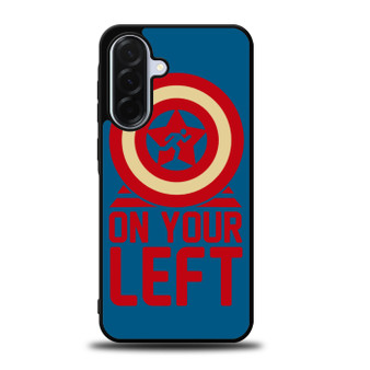 On your left captain america 2 Samsung Galaxy A36 5G Case