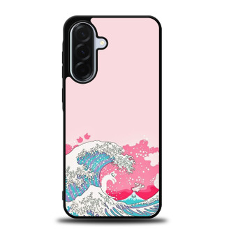 Ocean Wave in Pink Art Samsung Galaxy A36 5G Case