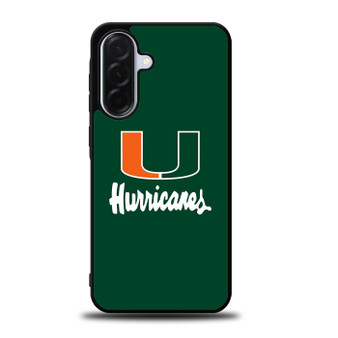 Miami Hurricanes Logo Samsung Galaxy A36 5G Case
