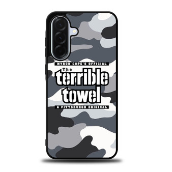 The Terrible Towel Pittsburgh Steelers in Camo Samsung Galaxy A36 5G Case