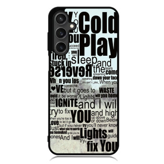 Coldplay Lyrics Fix You Samsung Galaxy A55 Case
