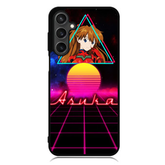 Evangelion Asuka Retrowave Samsung Galaxy A55 Case