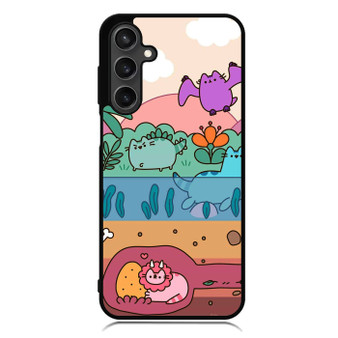 Pusheen Dinosaurs Samsung Galaxy A55 Case