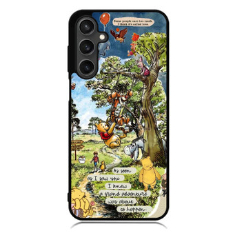 Winnie the pooh and friends quote Samsung Galaxy A55 Case