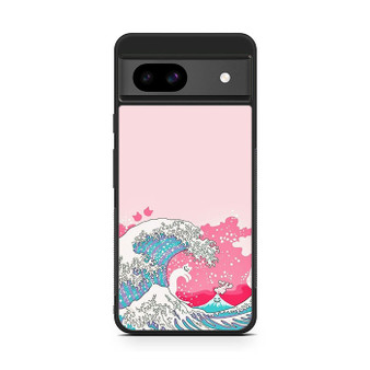 Ocean Wave in Pink Art Google Pixel 8a Case