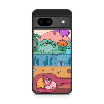 Pusheen Dinosaurs Google Pixel 8a Case