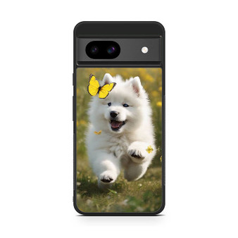 Cute puppy catching butterfly Google Pixel 8a Case