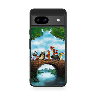 Winnie the pooh playing Google Pixel 8a Case