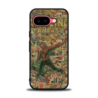Amazing Spiderman Comic Pattern Google Pixel 9a Case