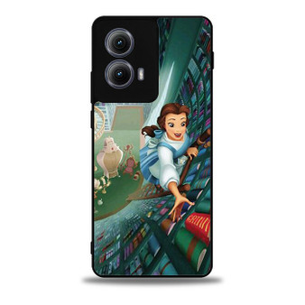 Belle as Beauty and the Beast in Library Motorola Moto Edge 5G 2024/ Moto Edge 5G 2025 Case