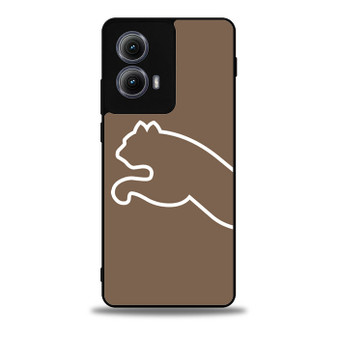 brown puma half logo Motorola Moto Edge 5G 2024/ Moto Edge 5G 2025 Case
