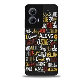 Coldplay Lyrics 2 Motorola Moto Edge 5G 2024/ Moto Edge 5G 2025 Case