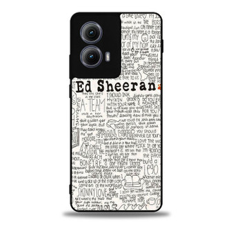 Ed Sheeran All Lyrics Motorola Moto Edge 5G 2024/ Moto Edge 5G 2025 Case