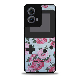 floral vintage gameboy Motorola Moto Edge 5G 2024/ Moto Edge 5G 2025 Case