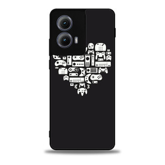 Gaming Stick in Hearth Pattern Motorola Moto Edge 5G 2024/ Moto Edge 5G 2025 Case