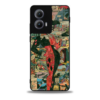 Harley  Quinn Comic Pattern Motorola Moto Edge 5G 2024/ Moto Edge 5G 2025 Case