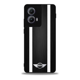 Mini Cooper Black Polished Motorola Moto Edge 5G 2024/ Moto Edge 5G 2025 Case