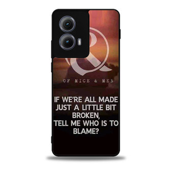 Of Mice & Men Lyrics 9 Motorola Moto Edge 5G 2024/ Moto Edge 5G 2025 Case