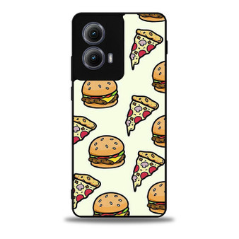 Pizza And Humbergers Collages Motorola Moto Edge 5G 2024/ Moto Edge 5G 2025 Case