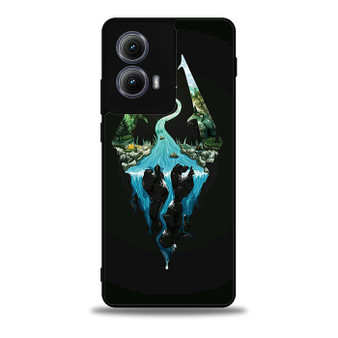 Skyrim Logo in Nature Motorola Moto Edge 5G 2024/ Moto Edge 5G 2025 Case