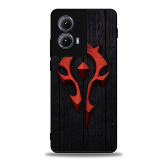 Warcraft With Wooden Pattern Background Motorola Moto Edge 5G 2024/ Moto Edge 5G 2025 Case
