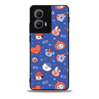 BT21 on Winter Motorola Moto Edge 5G 2024/ Moto Edge 5G 2025 Case