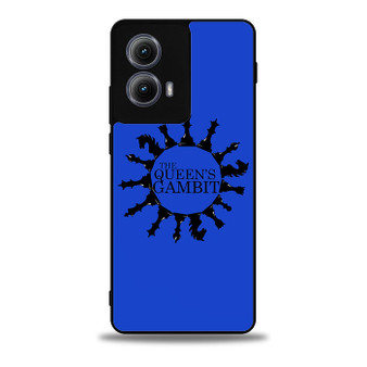 The Queens Gambit in Blue Motorola Moto Edge 5G 2024/ Moto Edge 5G 2025 Case