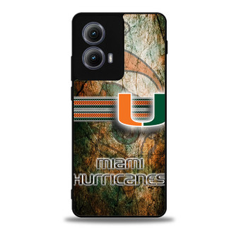 Miami Hurricanes 1 Motorola Moto Edge 5G 2024/ Moto Edge 5G 2025 Case