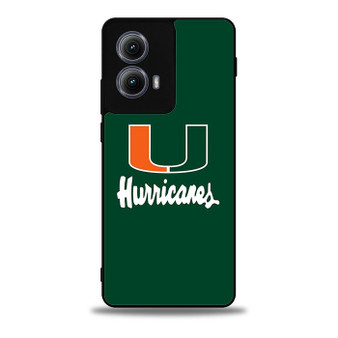 Miami Hurricanes Logo Motorola Moto Edge 5G 2024/ Moto Edge 5G 2025 Case